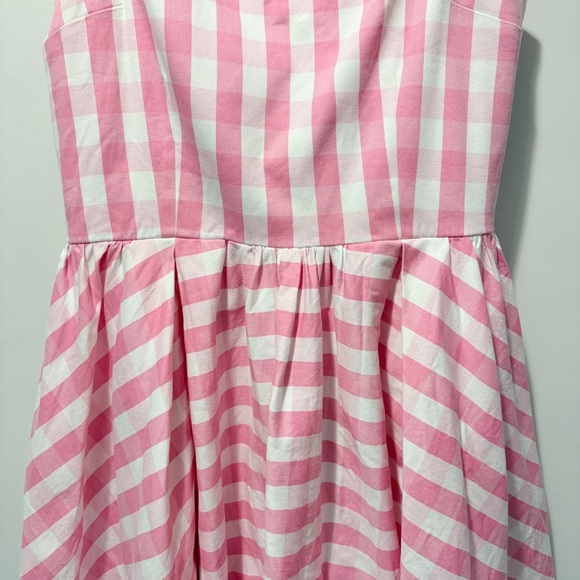 Vixen By Micheline Pitt Dream House Swing Dress Pink Gingham Size 3X Pockets - Picture 6 of 16